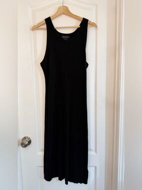 Rachel Zoe Black Ribbed Tank Maxi Dress